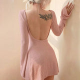 A-line Knitted Dress