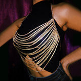 Shiny Harajuku Rhinestone Halter Top