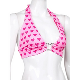 Heart Lace Up Bralette Camisole