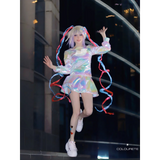 Needy Girl Overdose/Angel Carnival Party Costume - Laser JK Sailor Suit Halloween Cosplay