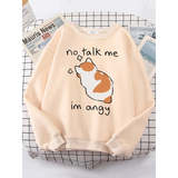 Kawaii "Im Angy" Cat Hoodie