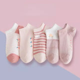 Ankle Boat Socks for Women - Breathable Spring Autumn Casual Socks