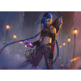 Arcane Jinx Cosplay Costume – LOL Season 2 Loli Outfit with Wig & Accessories