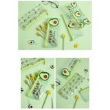 Cute Kawaii Avocado Pencil Case