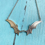 Gothic Vampire Bat Wing Choker Necklace