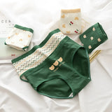 Cute Cartoon Bear Cotton Panties - Mid Waist Sexy Lingerie Set
