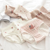 Cute Cartoon Bear Cotton Panties - Mid Waist Sexy Lingerie Set