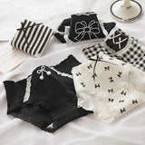 Cute Cartoon Bear Cotton Panties - Mid Waist Sexy Lingerie Set