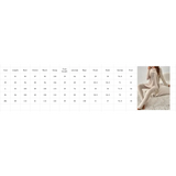 Beige Ribbed Knit Two-Piece Set – Split Long Sleeve Top & Pants
