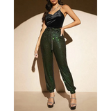Butterfly Embroidery Mesh Velvet Cami