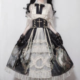 Vintage Butterfly Lace Dress Set