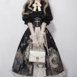 Vintage Butterfly Lace Dress Set