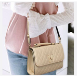 Compact Quilted Shoulder Bag