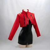 Misato Katsuragi EVA Cosplay Set – Red Jacket & Black Dress Costume