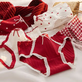 5-Pack Cotton Panties for Women - Plus Size Cute Soft Briefs Sexy Lingerie