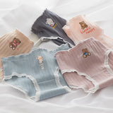 5-Pack Cotton Panties for Women - Plus Size Cute Soft Briefs Sexy Lingerie