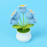 Handmade Crochet Lily Plush – Potted Flower Decor for Desk or Gift