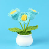 Handmade Crochet Lily Plush – Potted Flower Decor for Desk or Gift