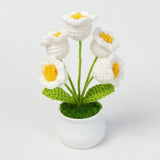 Handmade Crochet Lily Plush – Potted Flower Decor for Desk or Gift