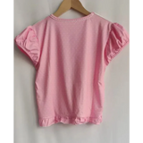 Harajuku Ruffle Cartoon Crop Tee