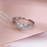 Crystal Decorated Wedding Ring