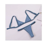 Deep-V Bikini Swimsuit