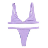 Deep-V Bikini Swimsuit