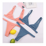 Deep-V Bikini Swimsuit