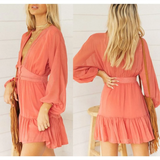 Deep-V Mini Dress