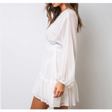 Deep-V Mini Dress