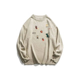 Dinosaur Pattern Knitted Sweater