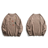 Dinosaur Pattern Knitted Sweater