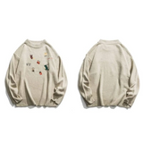 Dinosaur Pattern Knitted Sweater