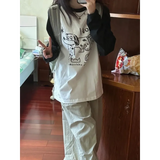 Doodle Delight Layered Tee – Quirky Sketch Art Oversized Tee