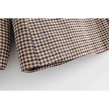 Double Breasted Checkered Blazer