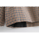 Double Breasted Checkered Blazer