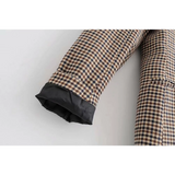 Double Breasted Checkered Blazer