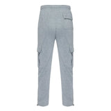 Men's Drawstring Cargo Pants – Loose Fit Wide-Leg Sweatpants