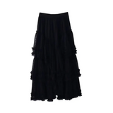 Lace Layered Long Skirt – Elegant Gothic Lolita Princess