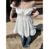 Fairy Kei Ruffle Tie Dress