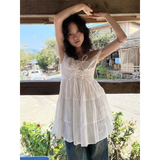 Fairy Kei Ruffle Tie Dress