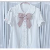 Sweet Fairy Kei Ribbon Blouse