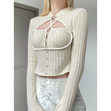 Elegant Button Crop Top