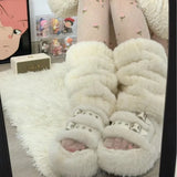 Faux Fur Leg Warmers – Harajuku Plush Lolita Boot Covers