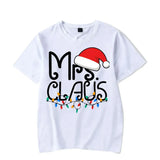 Mrs. Claus Christmas T-Shirt - Festive Holiday Lights Graphic Tee