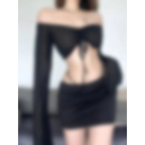 Off Shoulder Flare Crop/Skirt Club Set