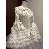 Kawaii Flare Sleeve Bow Blouse
