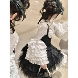 Kawaii Flare Sleeve Bow Blouse