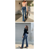 Flared High Waist Skinny Jeans