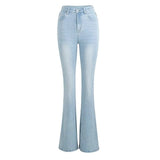 Flared High Waist Skinny Jeans